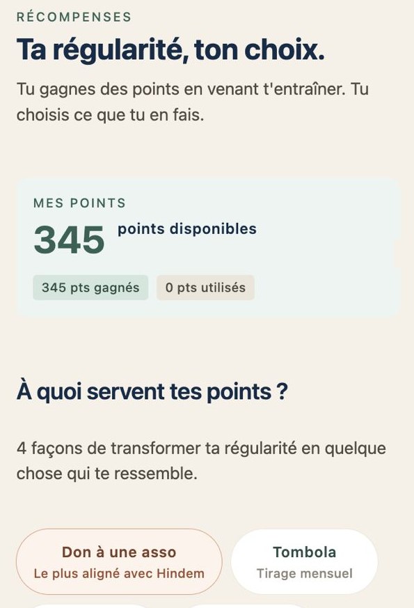 Régularité récompensée